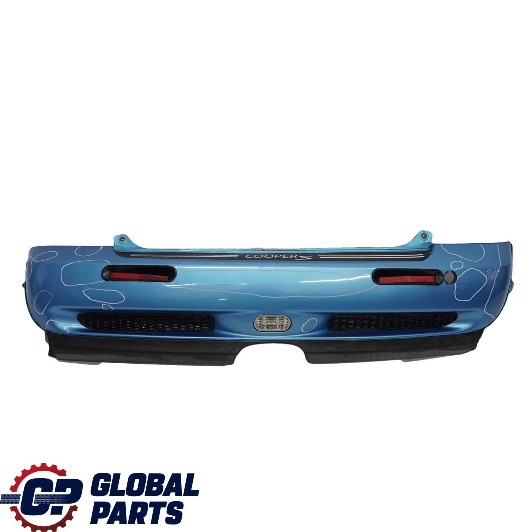 BMW Mini Cooper S R53 1 Complete Rear Bumper Panel Electric Blue Metallic - 870