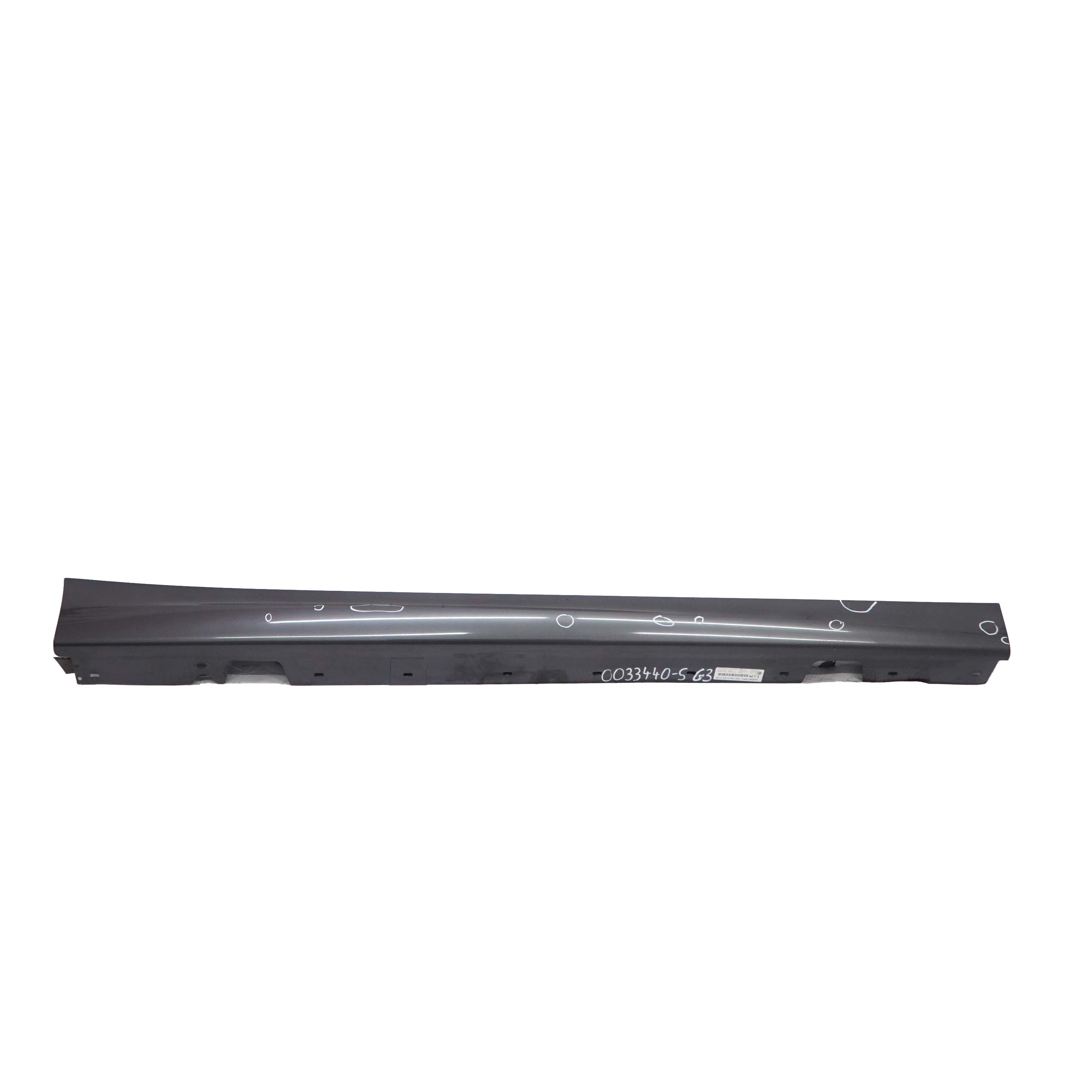 BMW E90 M Sport Sill Strip Side Skirt Right O/S Sparkling Graphite - A22