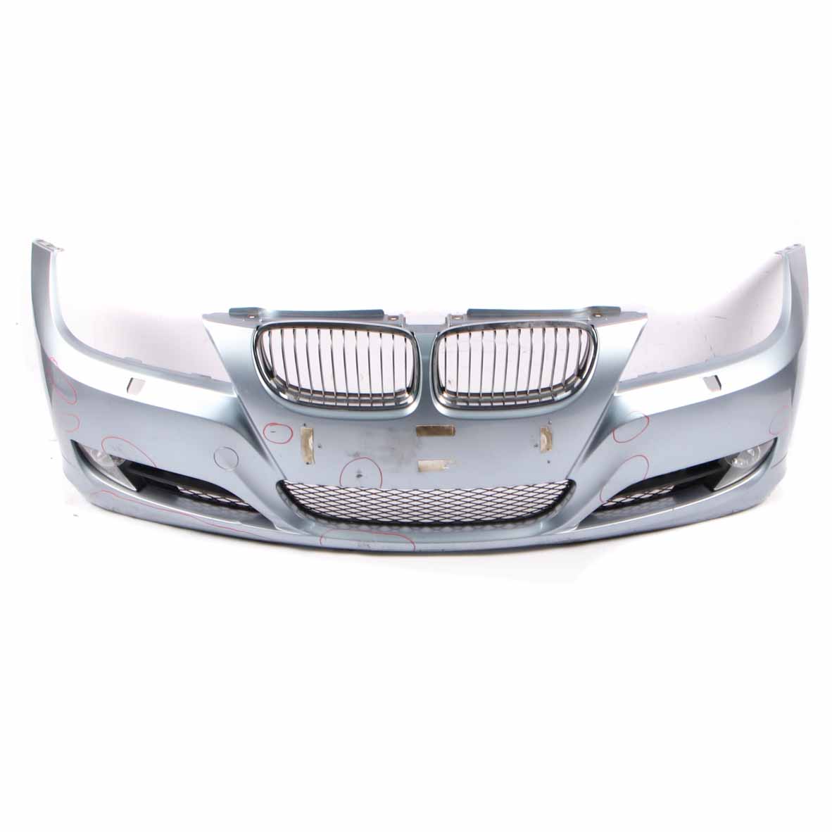 BMW E90 LCI Front Bumper Trim Panel Complete Bluewater Metallic - 896