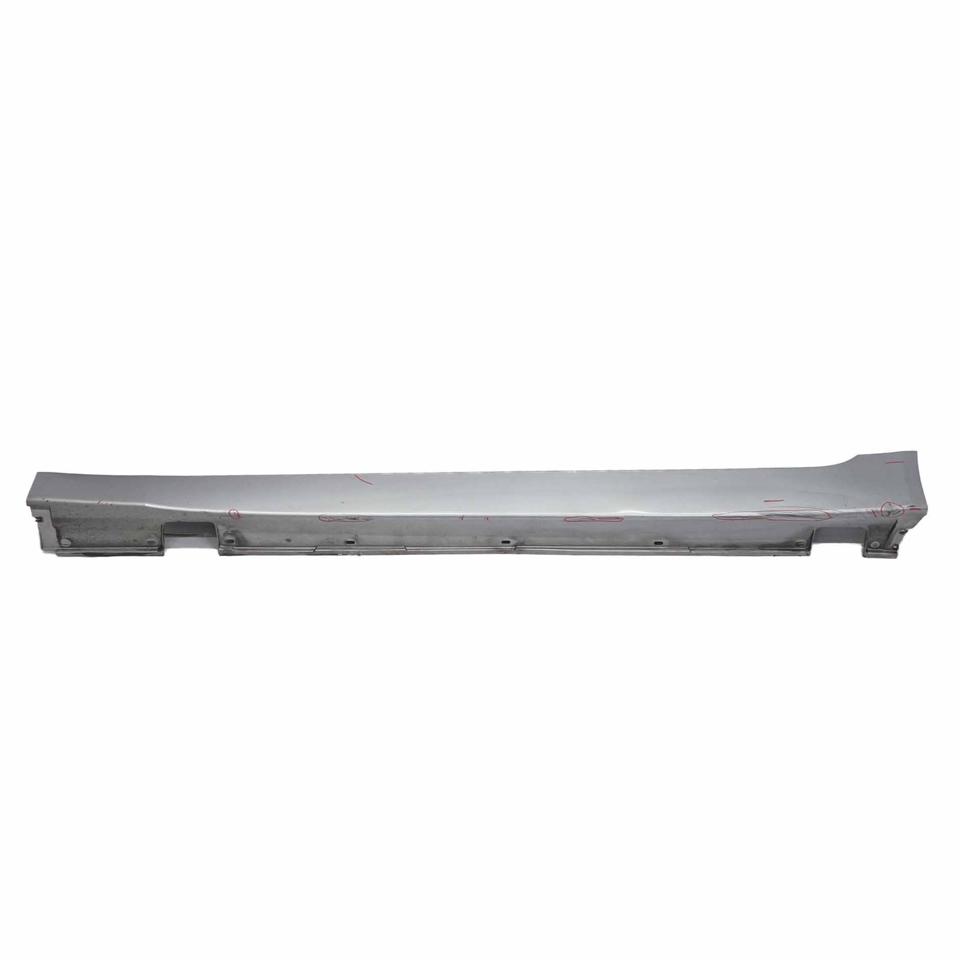 BMW E60 E61 Side Skirt Door Sill Cover Left N/S Silbergrau Silver Grey - A08