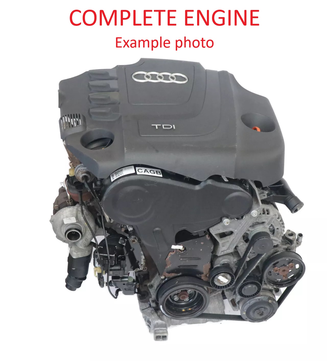 Audi A6 C6 A4 B8 2.0 TDI Diesel Bare Engine CAGB 136HP with 149k miles, WARRANTY