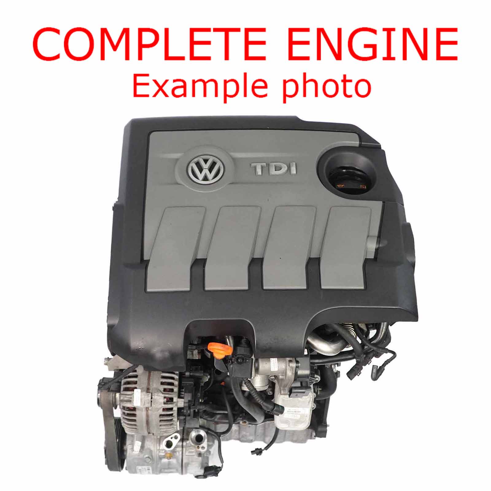 VW Volkswagen Golf 6 Touran Polo Audi A3 1.6 TDI Nackter Motor CAYB GARANTIE