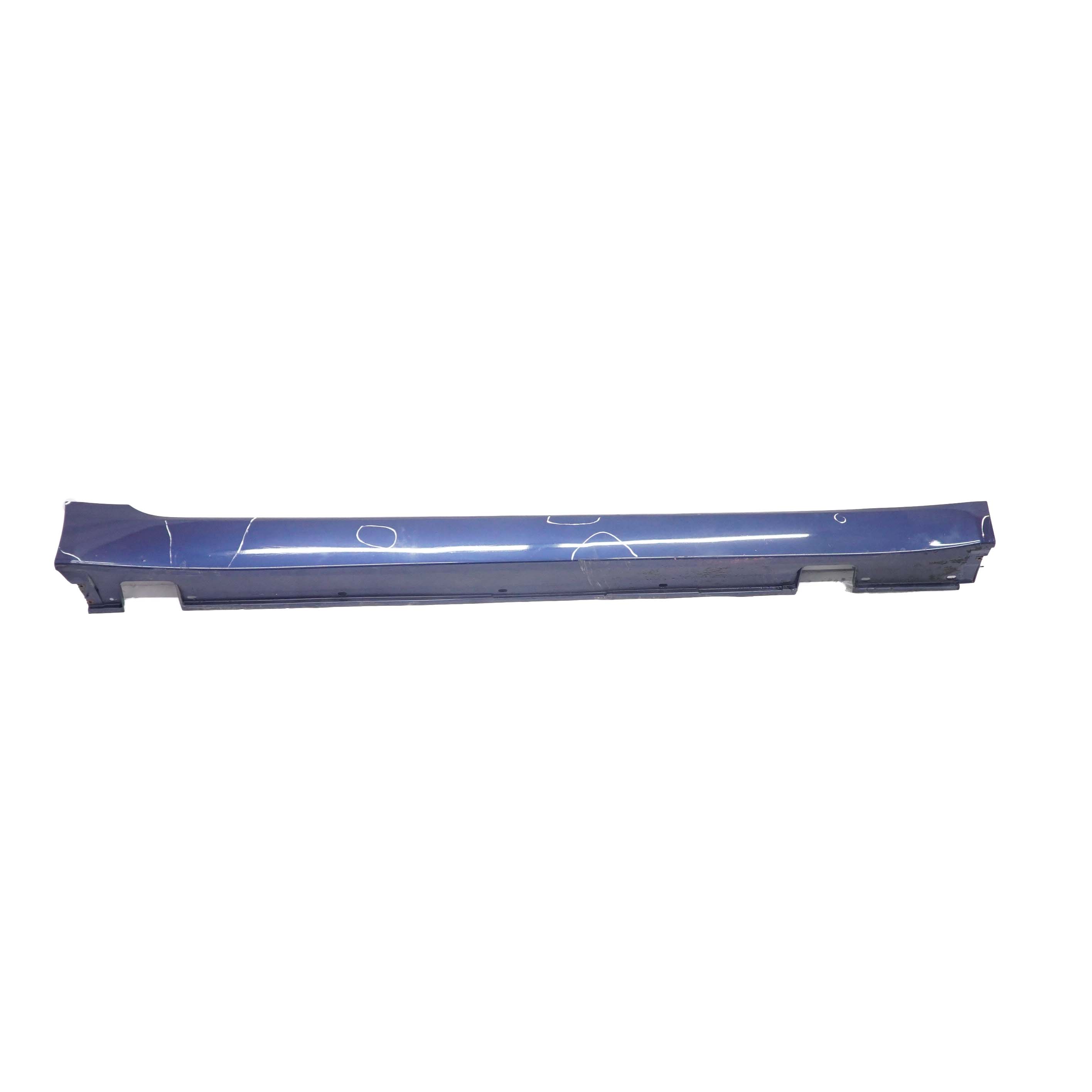 BMW 5 E60 E61 LCI Door Sill Cover Side Skirt Right O/S Tiefseeblau Blue - A76