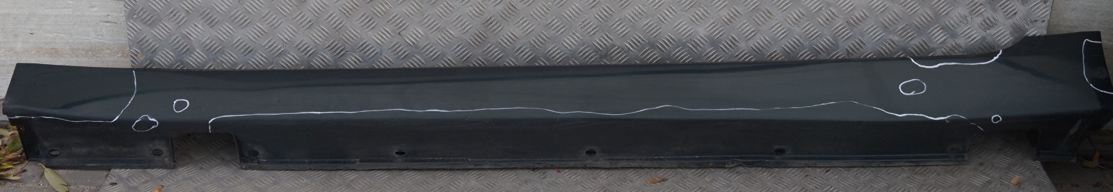 BMW E60 E61 LCI Door Sill Cover Side Skirt Right O/S Tiefgruen Deep Green