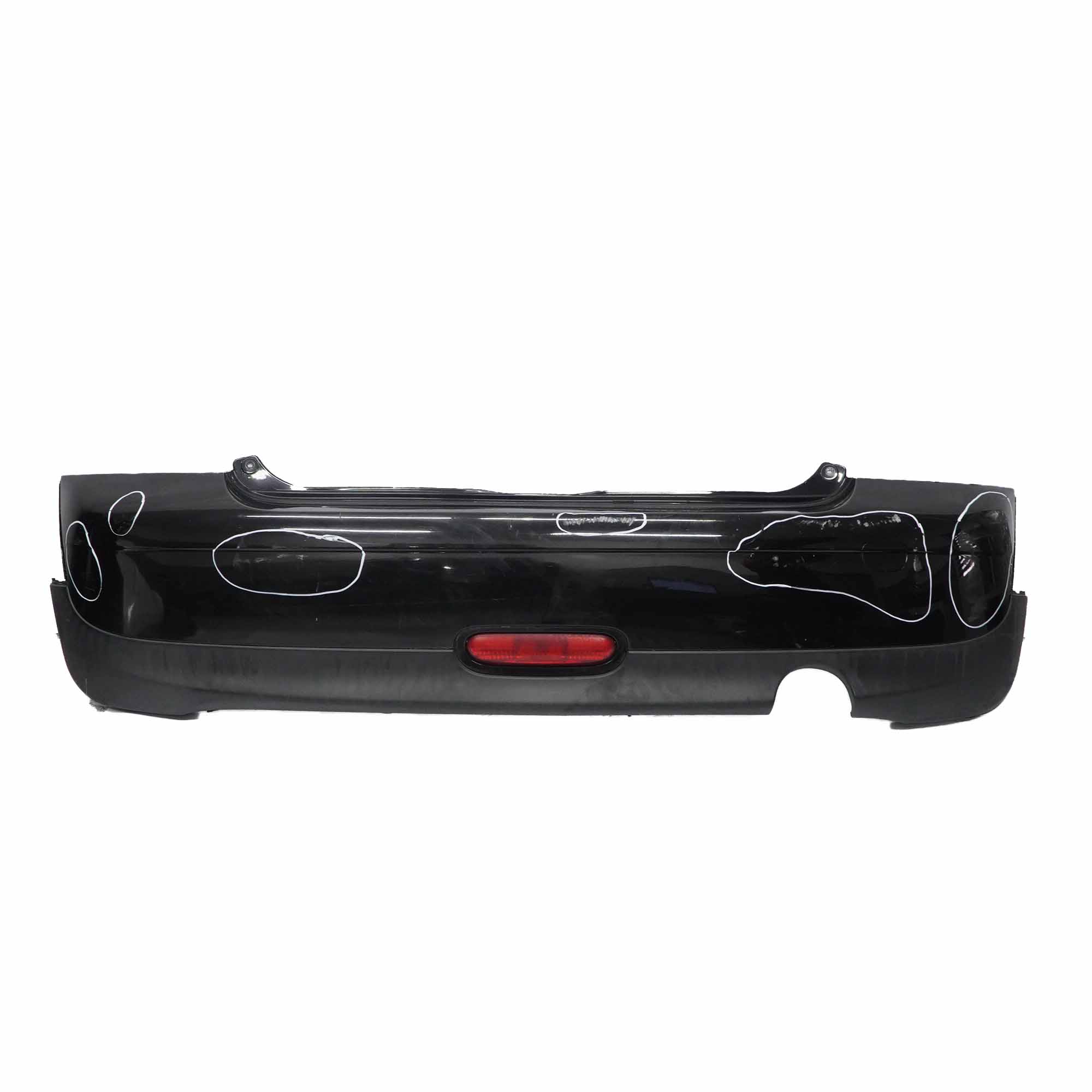 Mini R56 R57 Bumper Rear Trim Panel Covering Midnight Black Metallic - A94