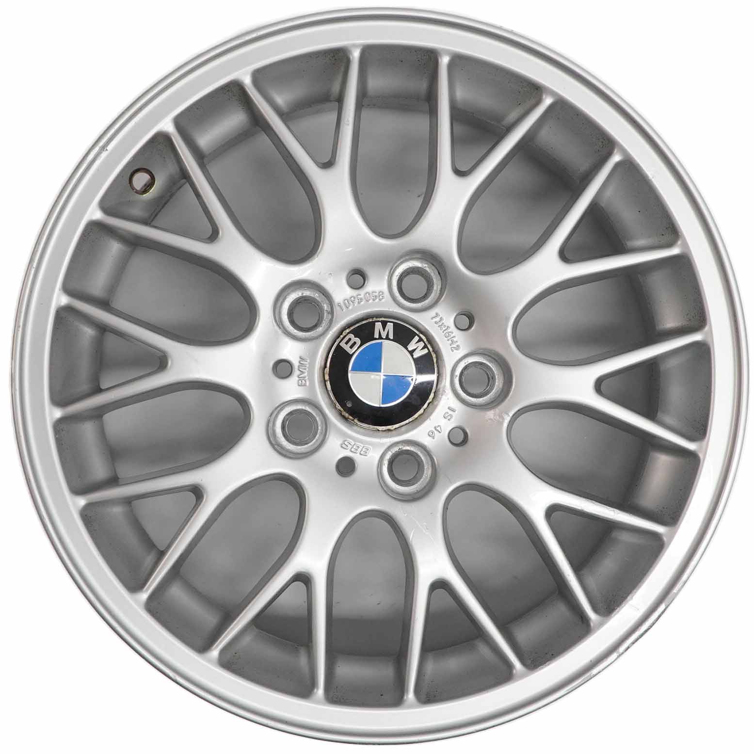 BMW E36 E46 Silver Alloy Wheel Rim 16" Cross Spoke 42 7J ET:46 1095058