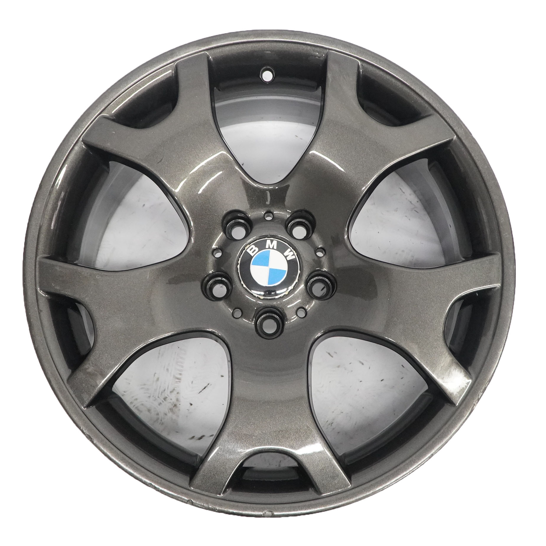 BMW X5 E53 Schwarz Hinten Alu Felge Alufelge 19" V-Speiche 63 ET:45 10J 1096228