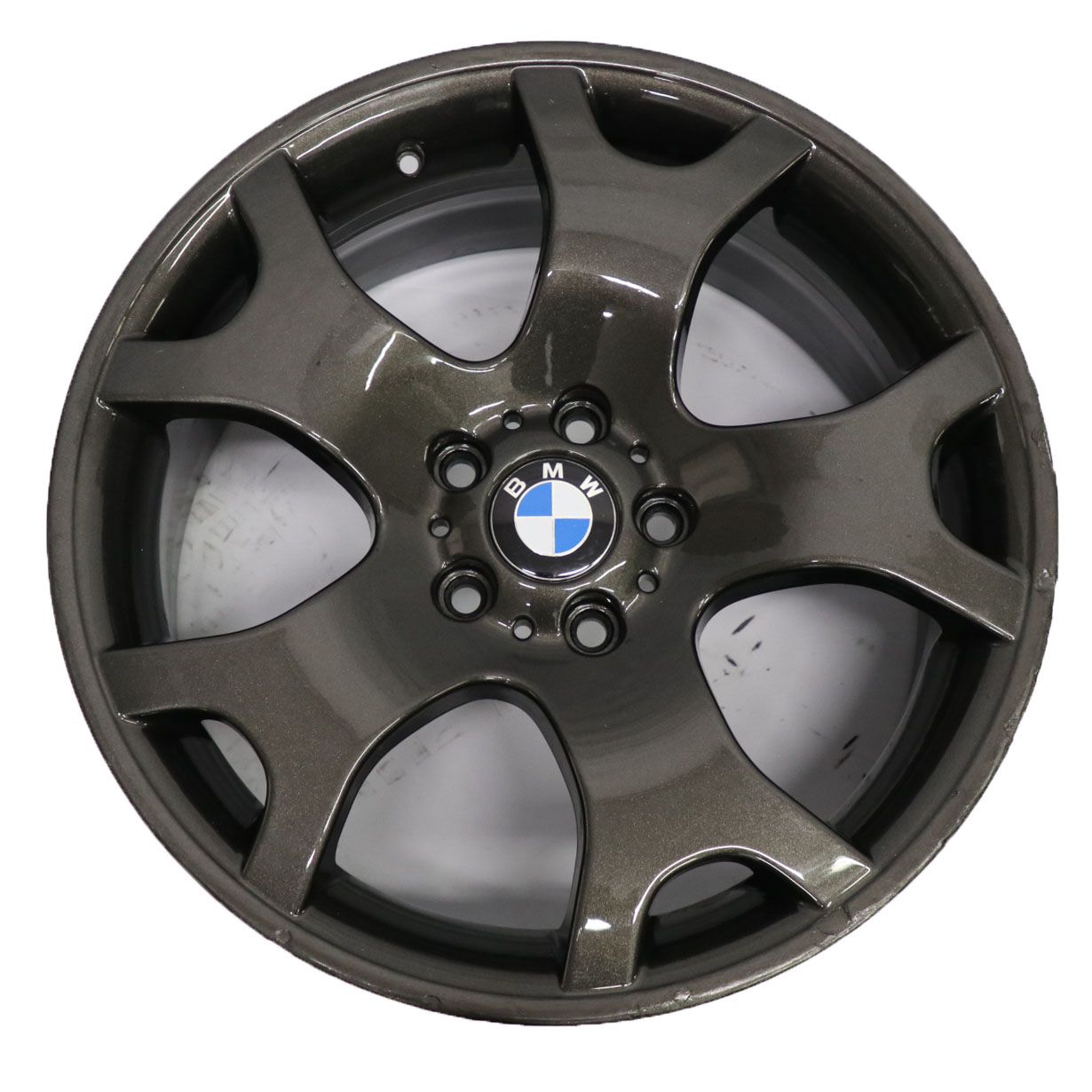 BMW X5 E53 Black Front Wheel Alloy Rim 19" V Spoke 63 9J ET:48 1096231