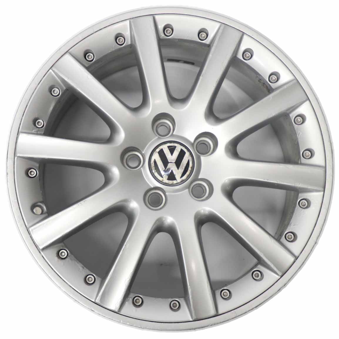 VW Volkswagen Golf 5 V 6 VI Silberne Leichtmetallfelge 17" ET:54 7J 1K0601025K