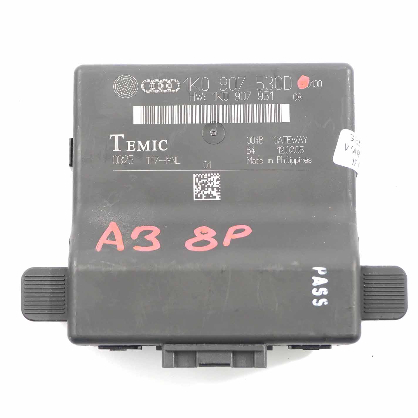 Audi A3 8P Central Gateway Steuergerät Modul Relais ECU 1K0907530D