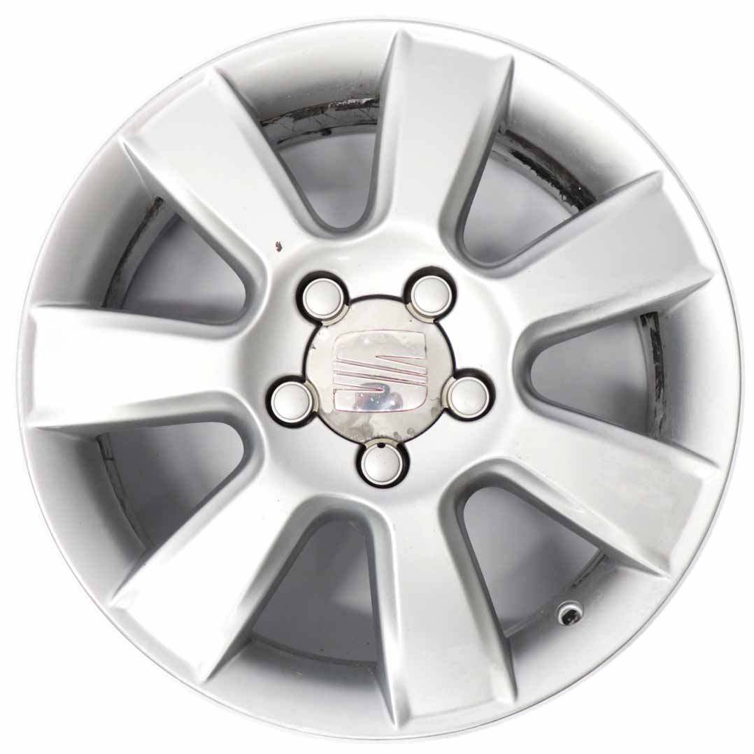 Seat Leon II Silver Alloy Wheel Rim 16" 6,5J ET:50 1P0601025G