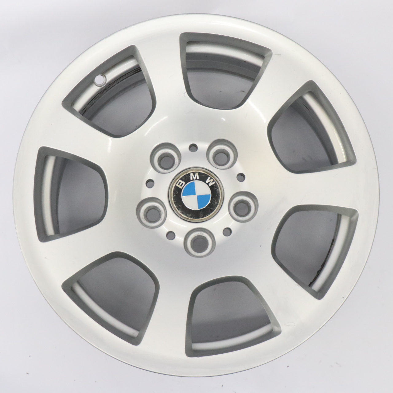 BMW E60 E61 Silver Alloy Wheel Rim 16" Trapezoid Spoke 134 ET20 7J 6762000