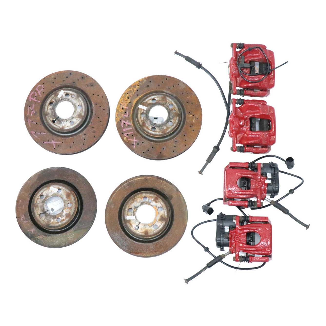 Brems scheibe Mercedes C117 W176 Vorne Hinten Links Rechts Bremse Satz