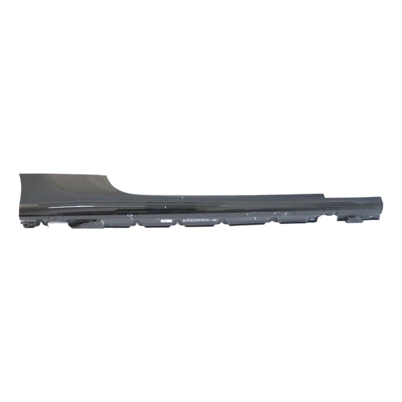 Mercedes A205 Side Skirt Right O/S AMG Sill Cover Obsidian Black Metallic - 197