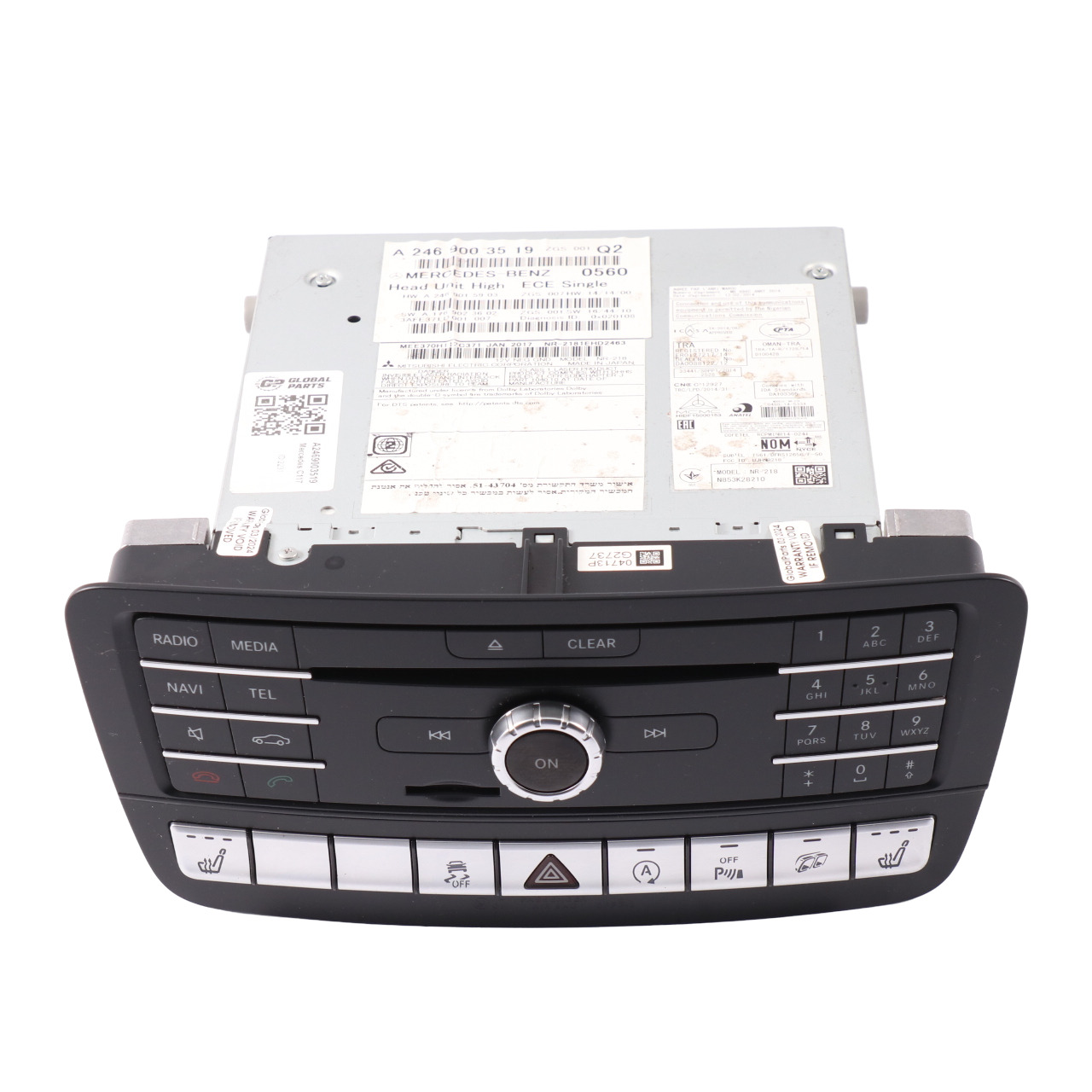 Mercedes W176 W246 Radio COMAND Nav CD Spieler Steuerung Hauptgerät A2469003519