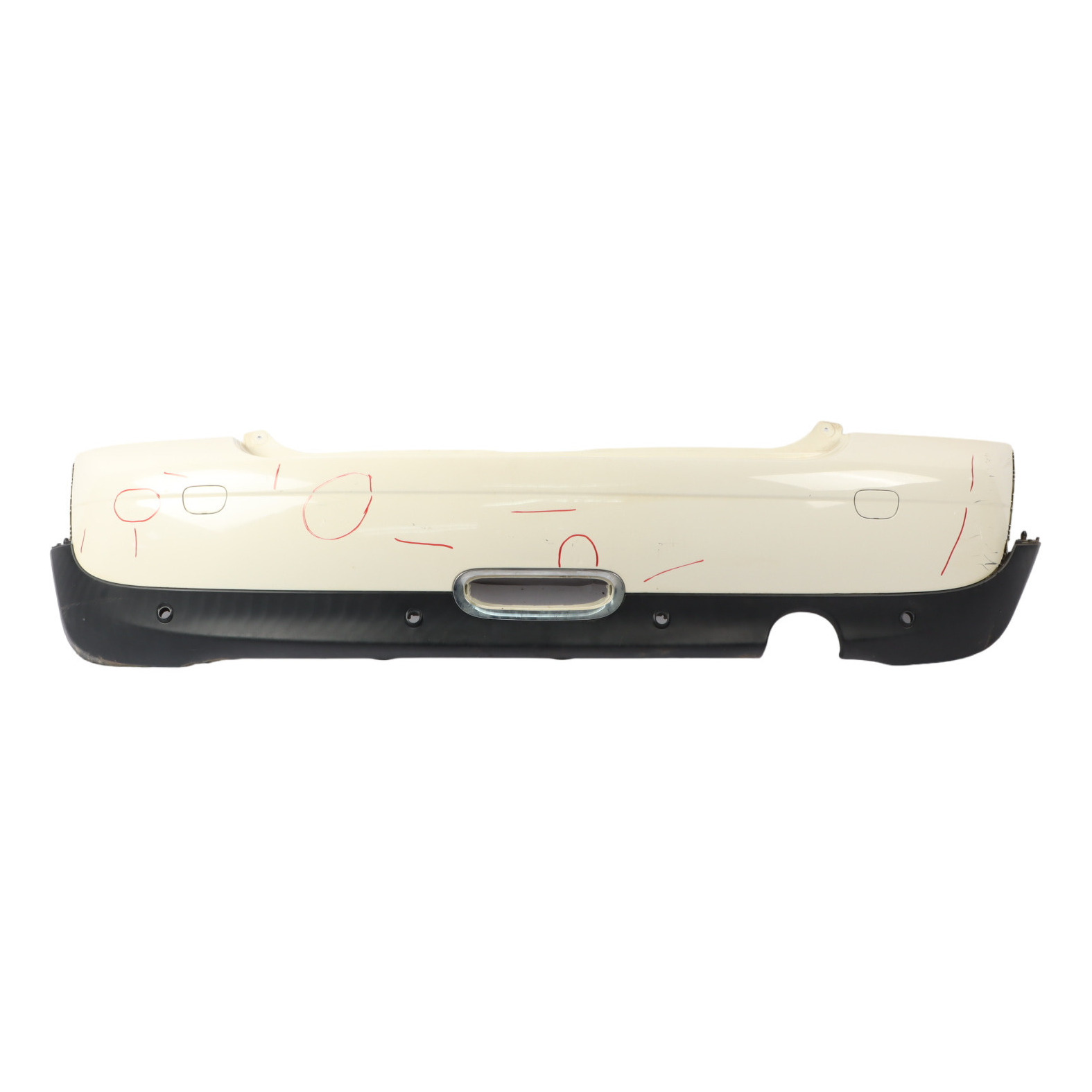 Mini R57 Rear Bumper Trim Panel Covering Rack Preparation Pepper White - 850