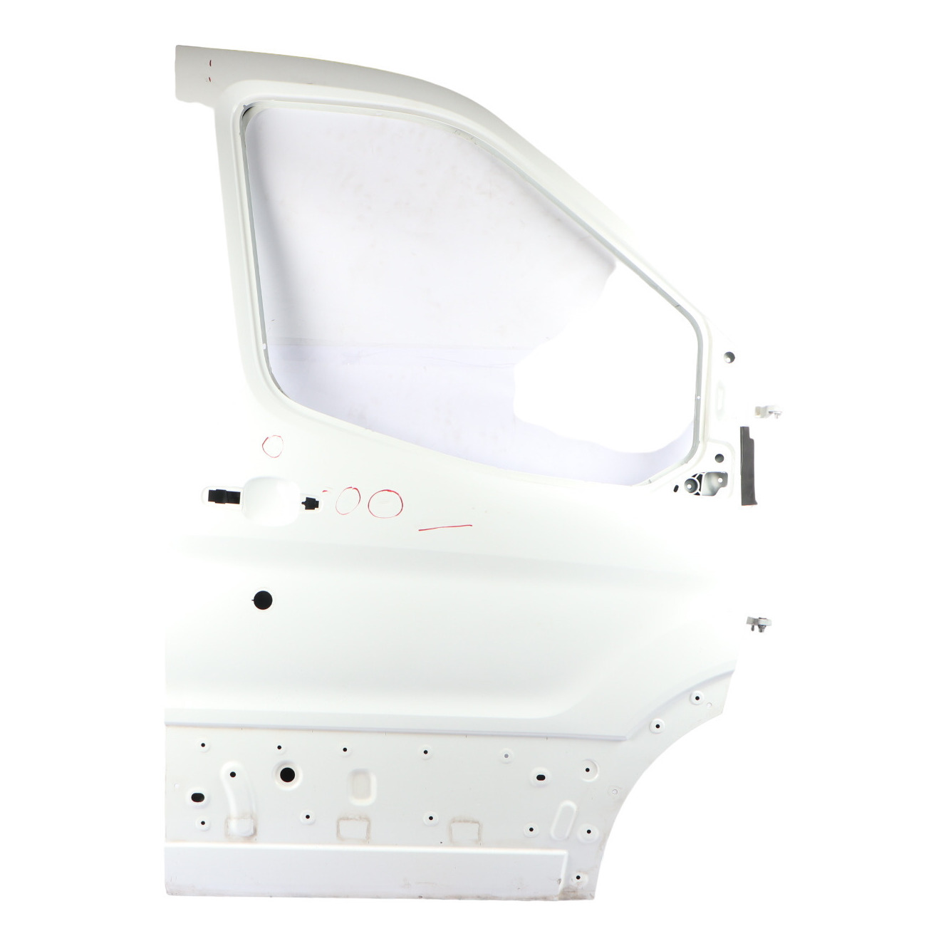 Ford Transit Mk8 Front Door Right O/S Door Cover Shell Frozen White - Z2