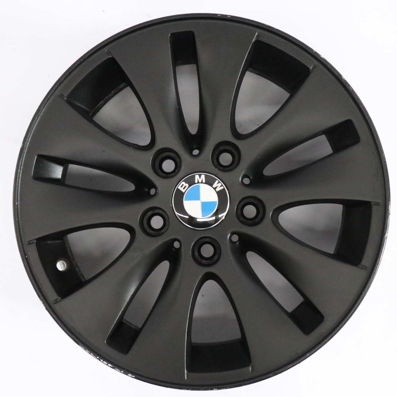 BMW E81 E82 E87 E88 Black Alloy Wheel Rim 16" V-spoke 229 ET:44 7J 6774684