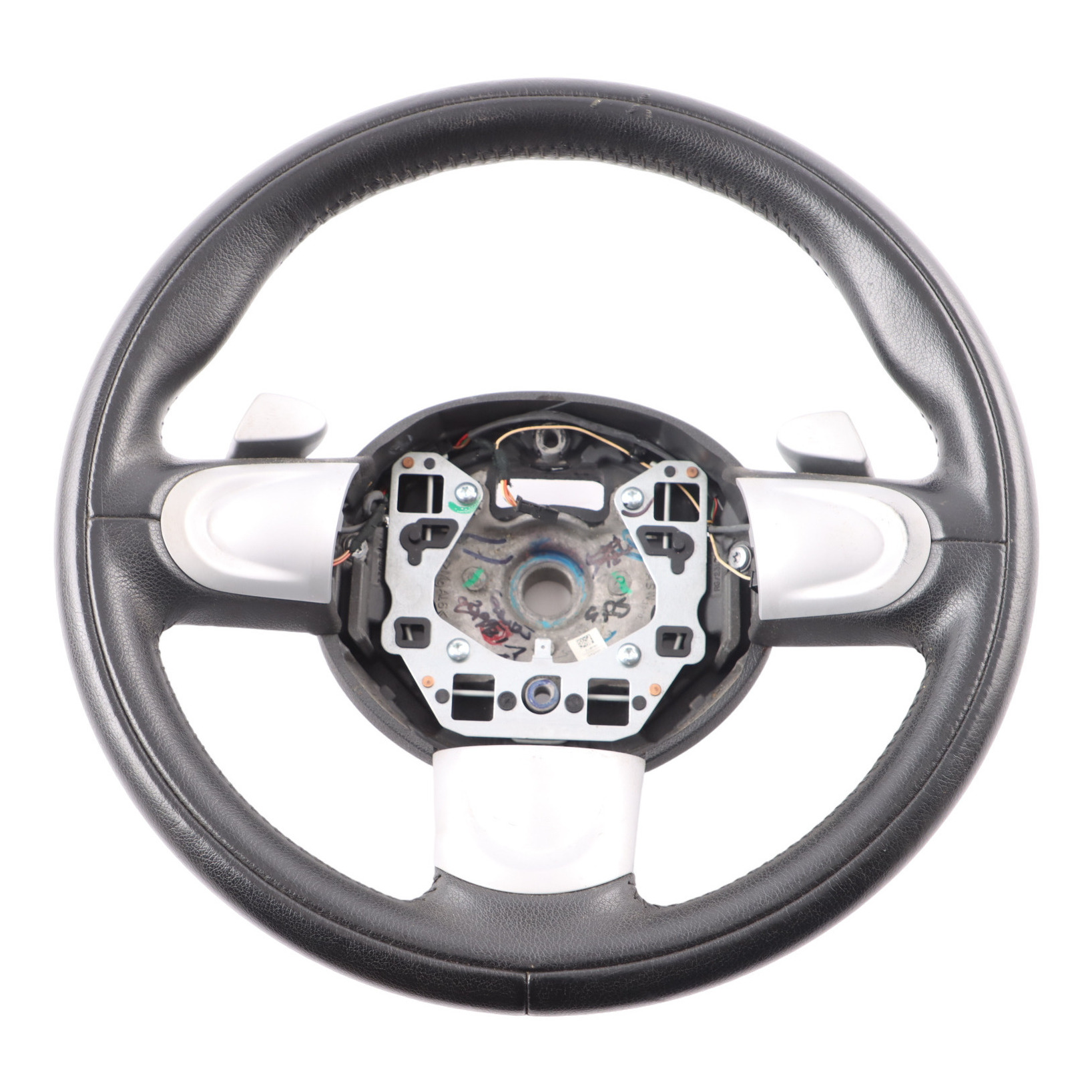 Mini Cooper R55 R56 R57 Black Leather Sport Steering Wheel With Padle Shift