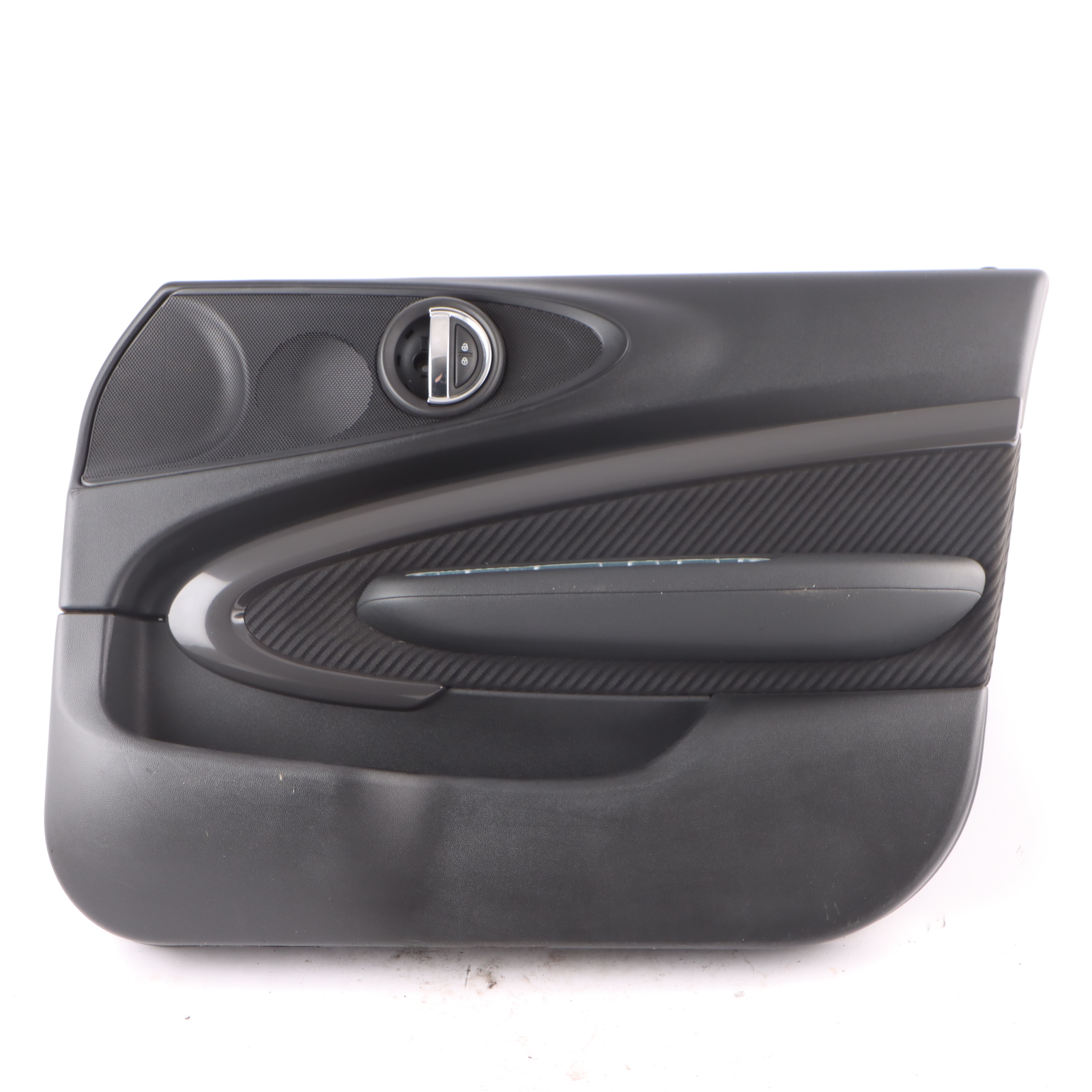 Mini F54 LCI Door Card Trim Front Right O/S Lining Cloth Leather Carbon Black