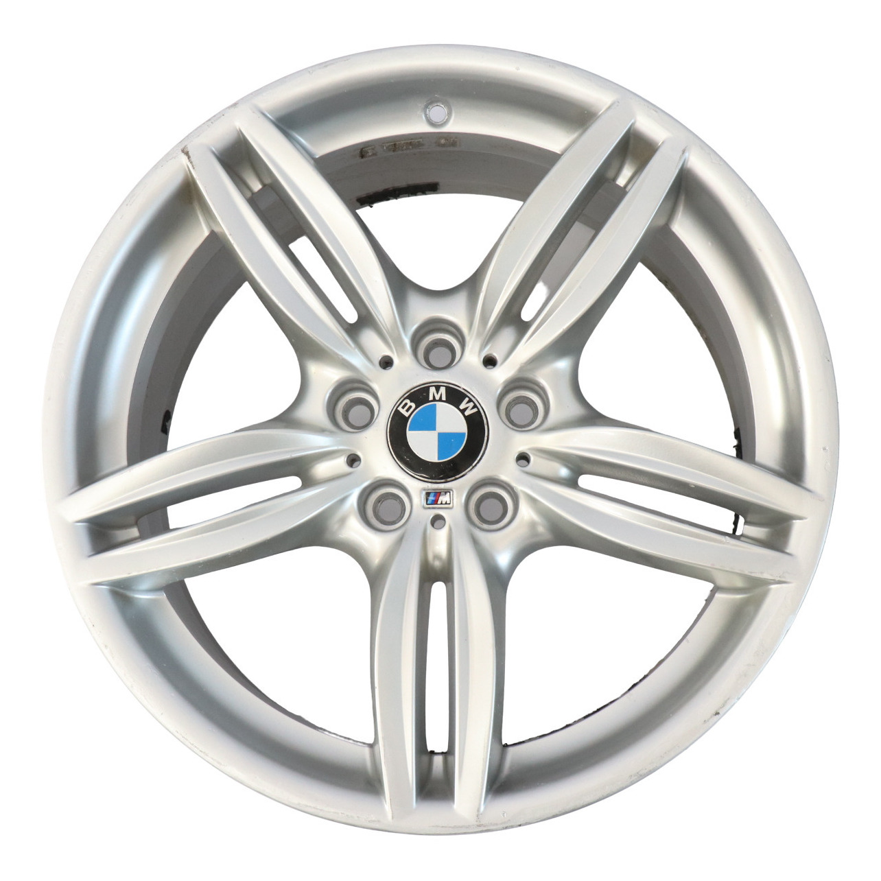 BMW F10 F12 Silver Rear Wheel Alloy Rim M Double Spoke 351 9J 19" ET:44 7842653