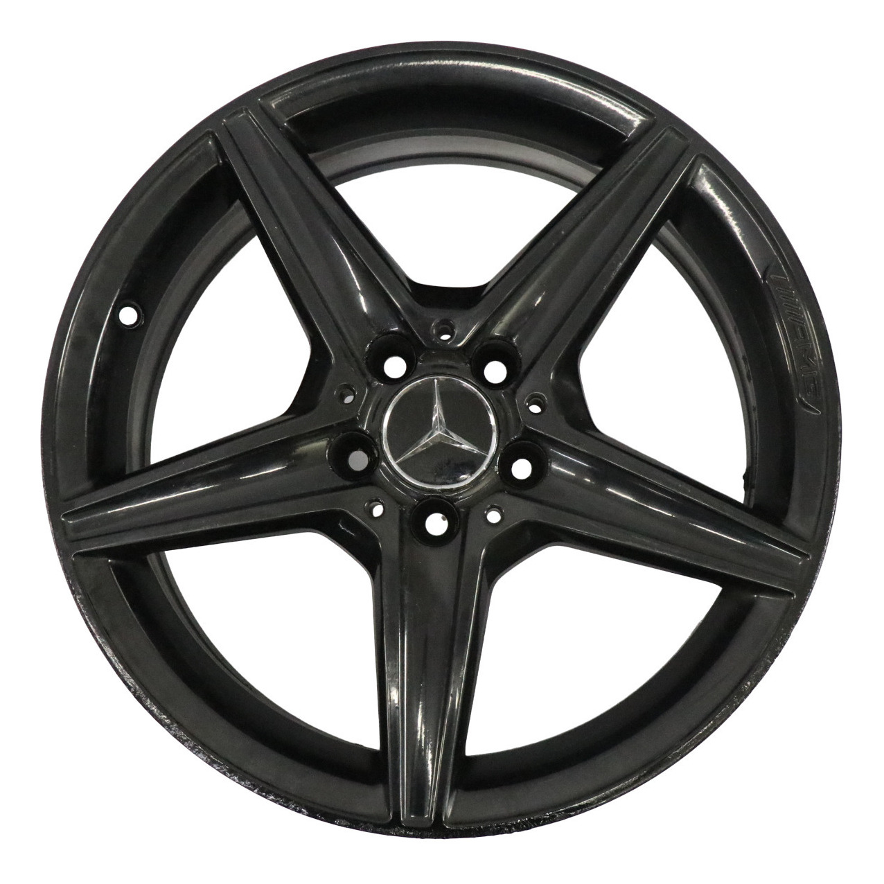 Mercedes W205 Schwarz AMG Leicht Metall Rad Felge 18" 7,5J ET:44 A2054011100