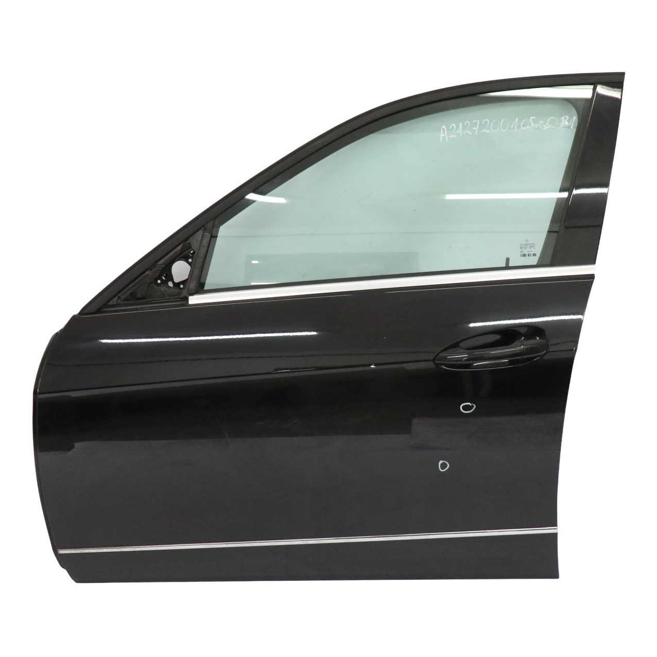 Mercedes W212 Door Front Left N/S Cover Panel Obsidian Black - 197