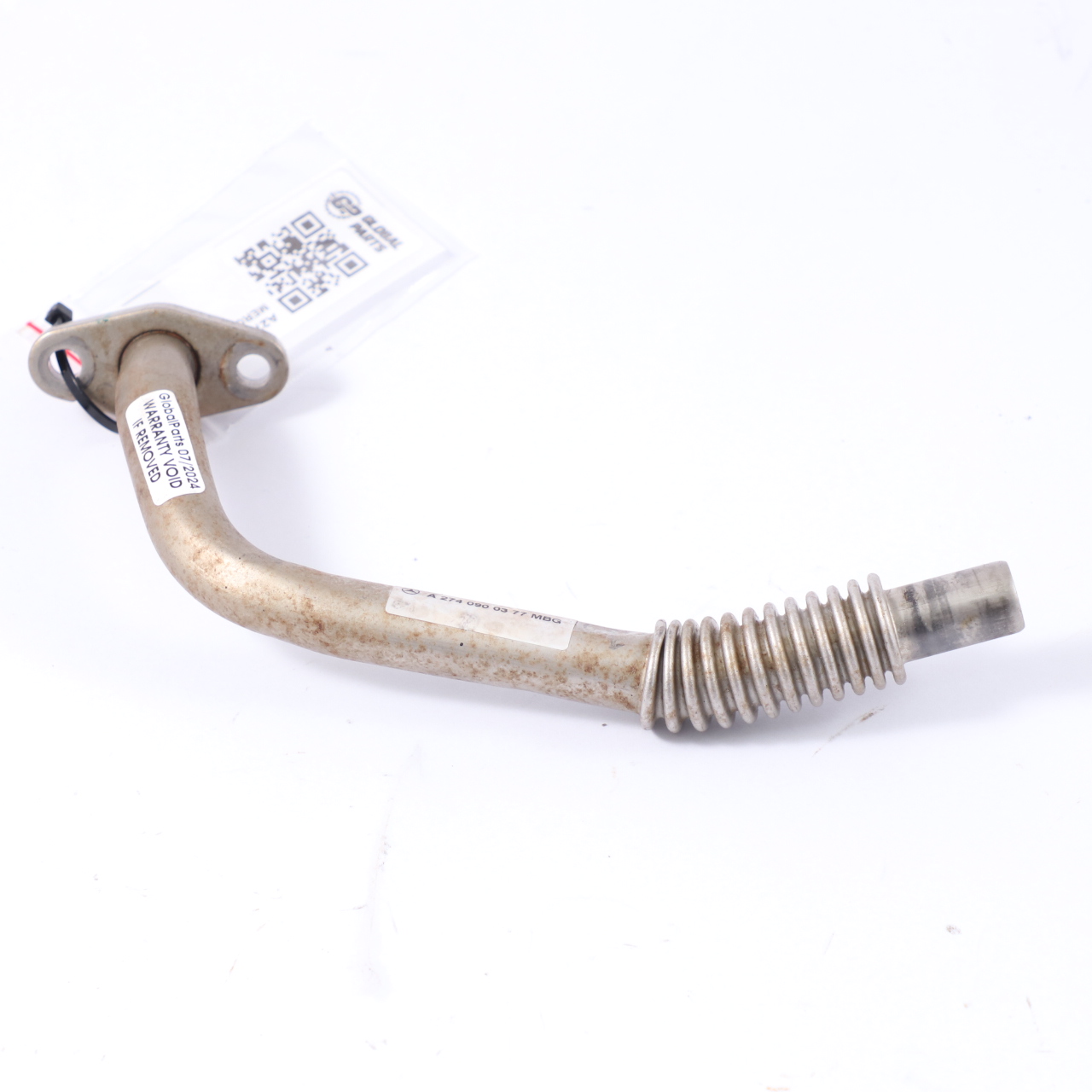 Mercedes W204 W212 Turbocharger Turbo Oil Return Pipe Line Hose A2740900377