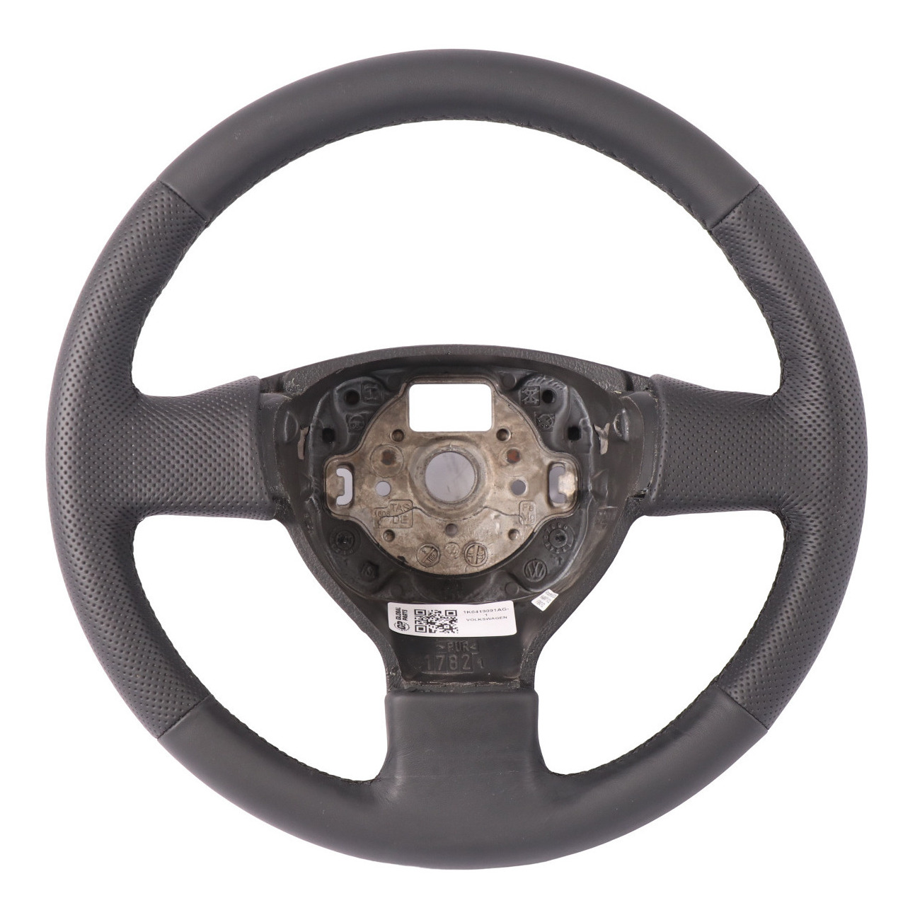 VW Volkswagen Golf 5 NEW Black Leather Steering Wheel 1K0419091AG