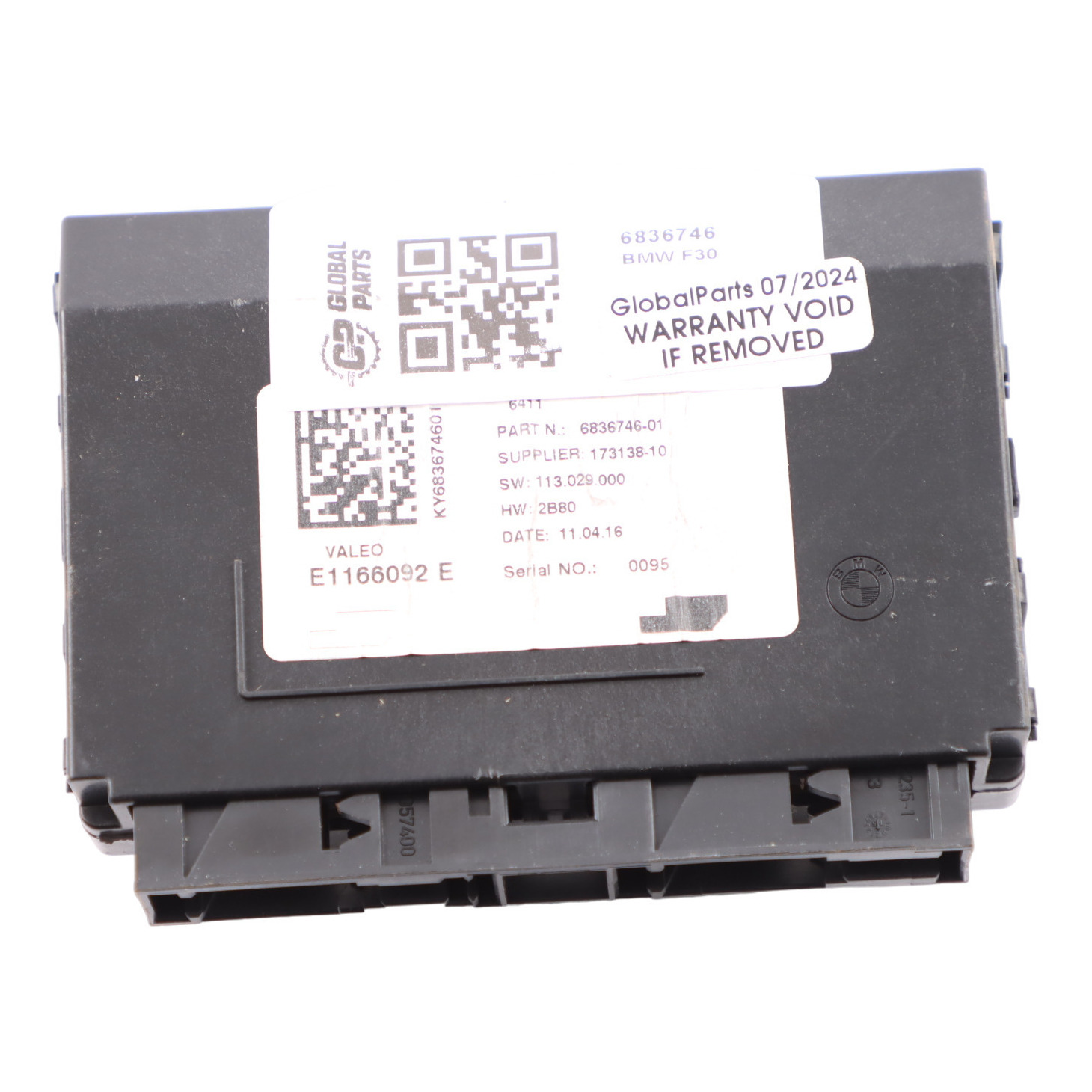 Control Unit BMW F30 LCI 330e Hybrid KLE Convenience Charging Module ECU 6836746