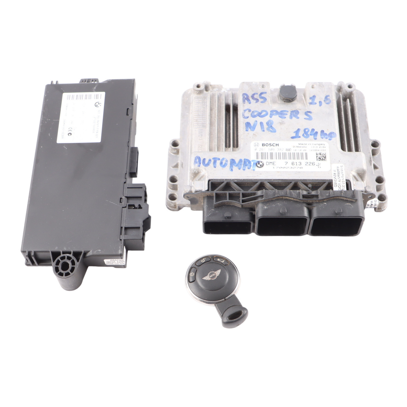 Mini Cooper S R56 LCI N18 184HP ECU Kit Steuerung DME 7613226 CAS3 Automatik