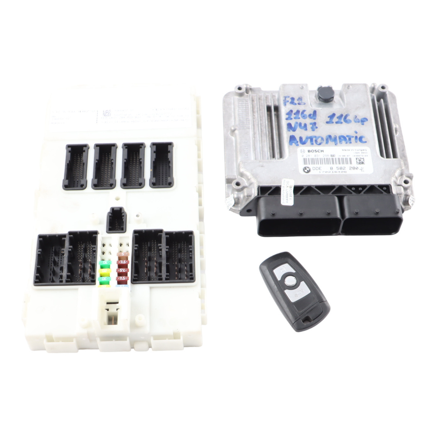 BMW F20 F21 116d N47N 116HP Engine ECU Kit DDE 8582280 + Key + FEM Automatic