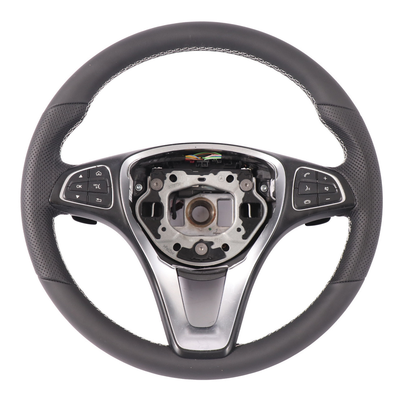 Steering Wheel Mercedes W205 C253 NEW Black Leather Multifunction Paddle Shift