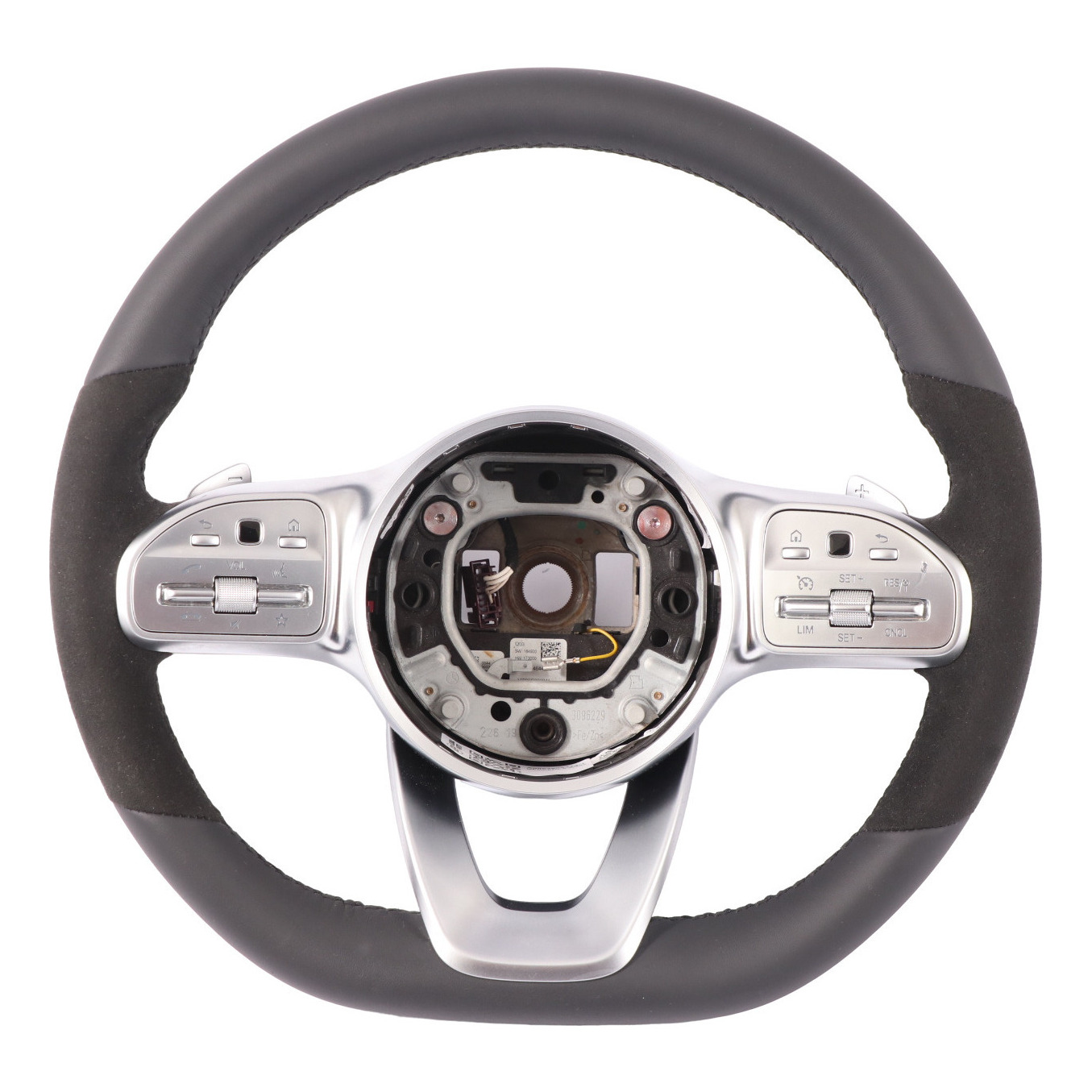 Steering Wheel Mercedes W177 W205 W247 NEW Black Leather Alcantara Paddle Shift