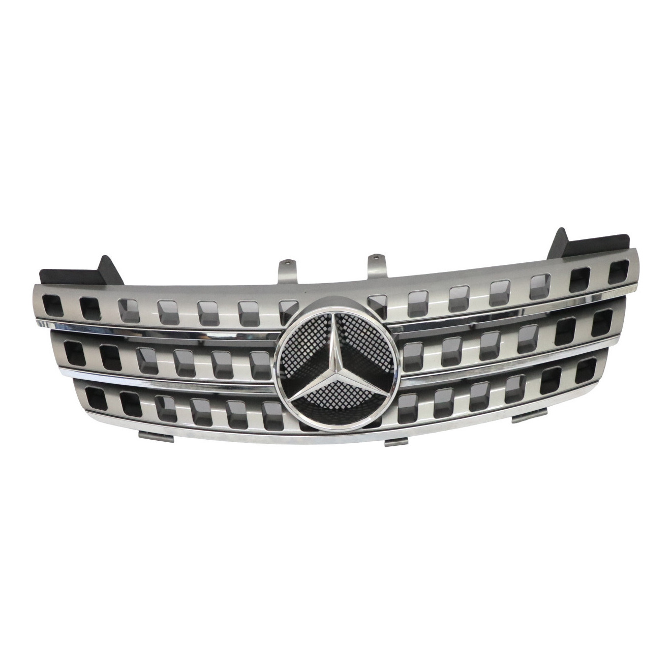 Mercedes ML W164 Przednia Atrapa Grill Zderzaka Srebrny Matt A1648801985