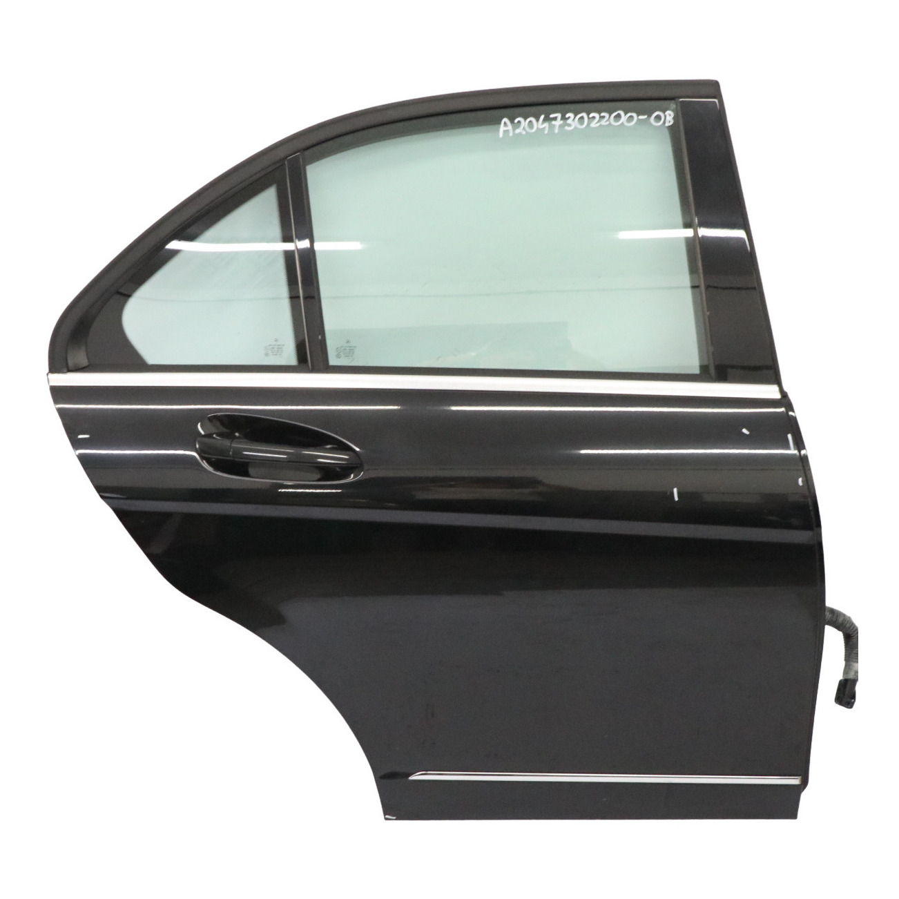 Mercedes W204 Saloon Door Rear Right O/S Obsidian Black - 197