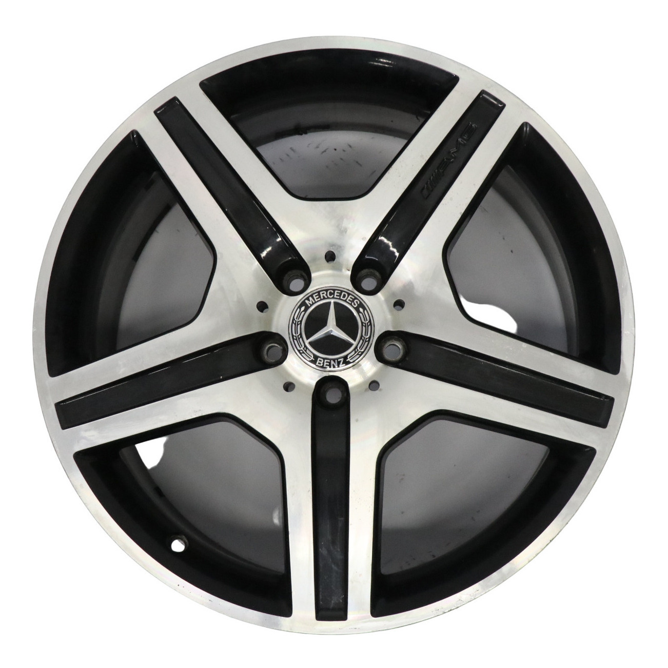 Mercedes W221 AMG Silberne Leichtmetallfelge 19" 8,5J ET:43 A2214012602