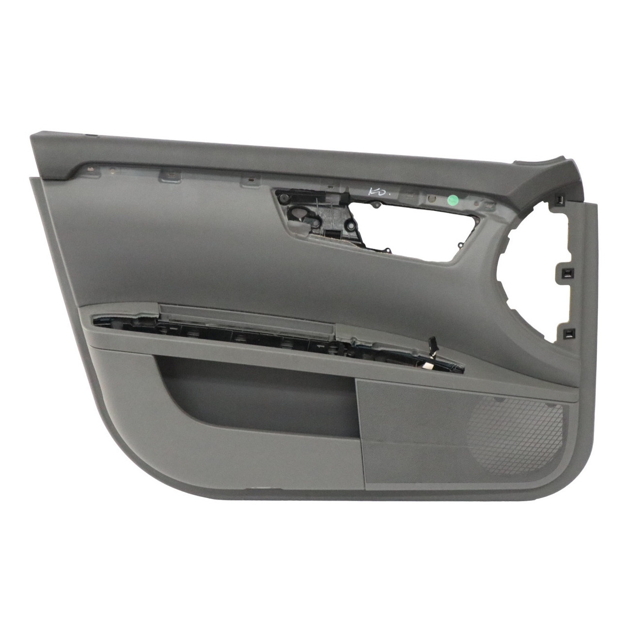 Mercedes W221 Türkarte Abdeckung Vorne Links Trim Panel Basalt Grau Leder