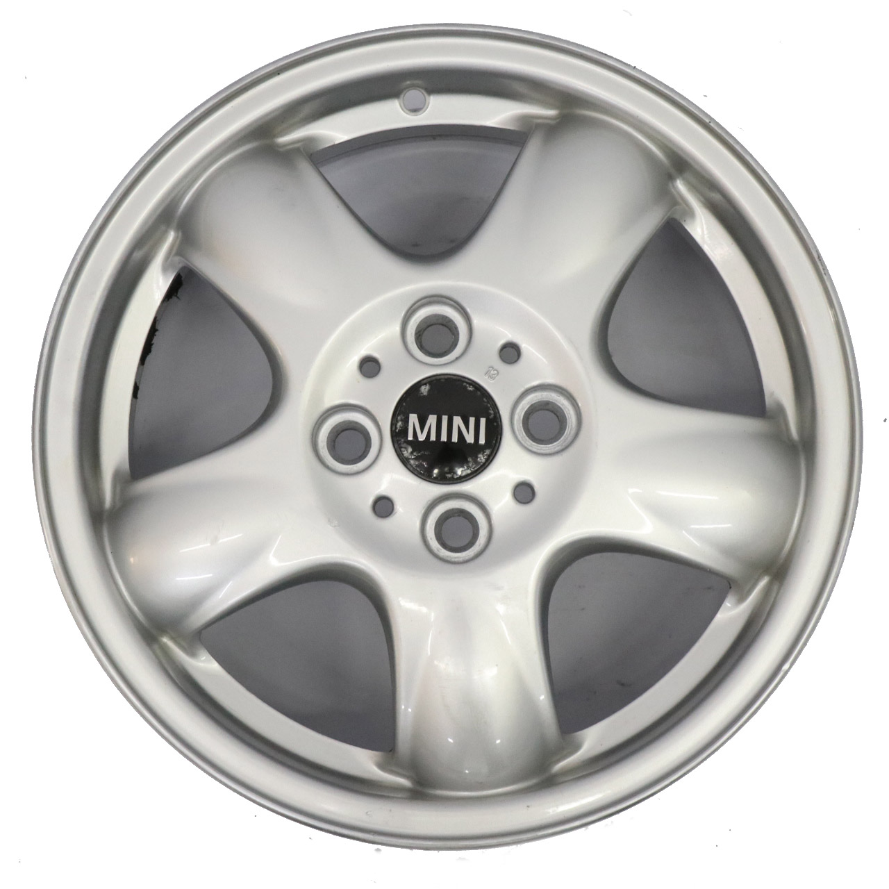 Mini R50 R56 Silberne Leicht metall felge 15" 5,5J ET:45 5-Start Spooler 100