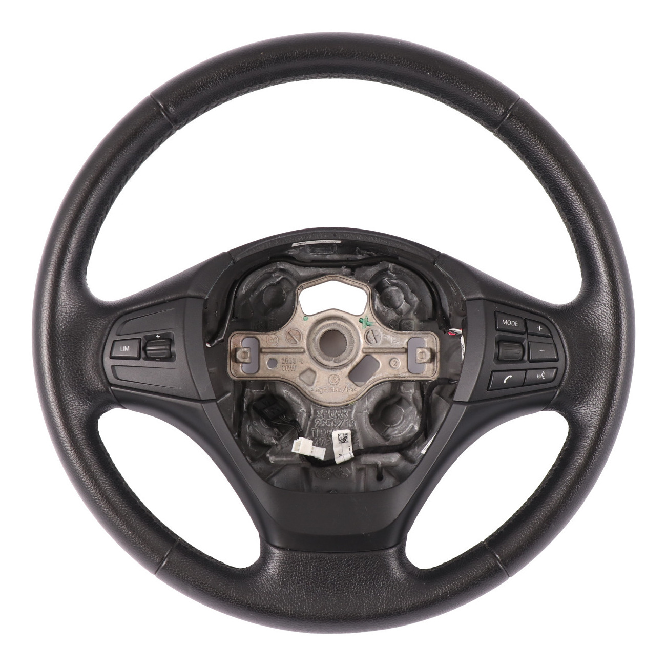 BMW F20 F21 F22 F23 F30 F31 F34 Black Leather Steering Wheel