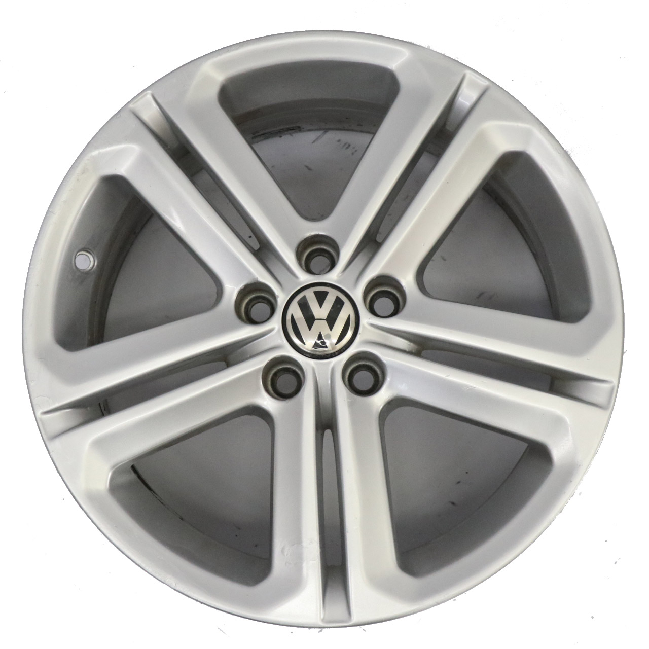 Volkswagen Polo Mk5 6R Silberne Leichtmetallfelge 16" ET:46 7J 6R0601025T