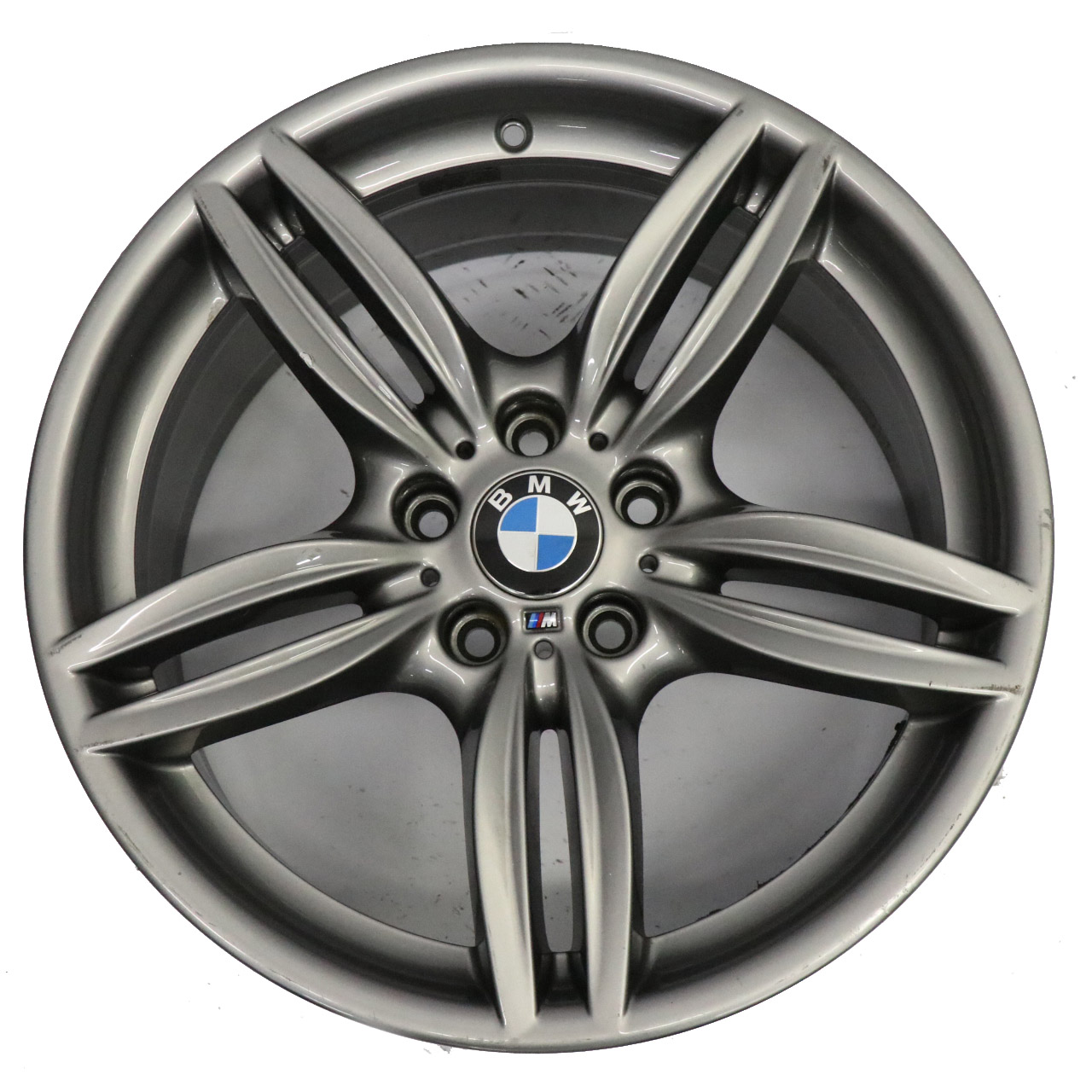 BMW F10 F12 Grau Hinterrad Alufelge M Doppelspeiche 351 9J 19" ET:44 7842653