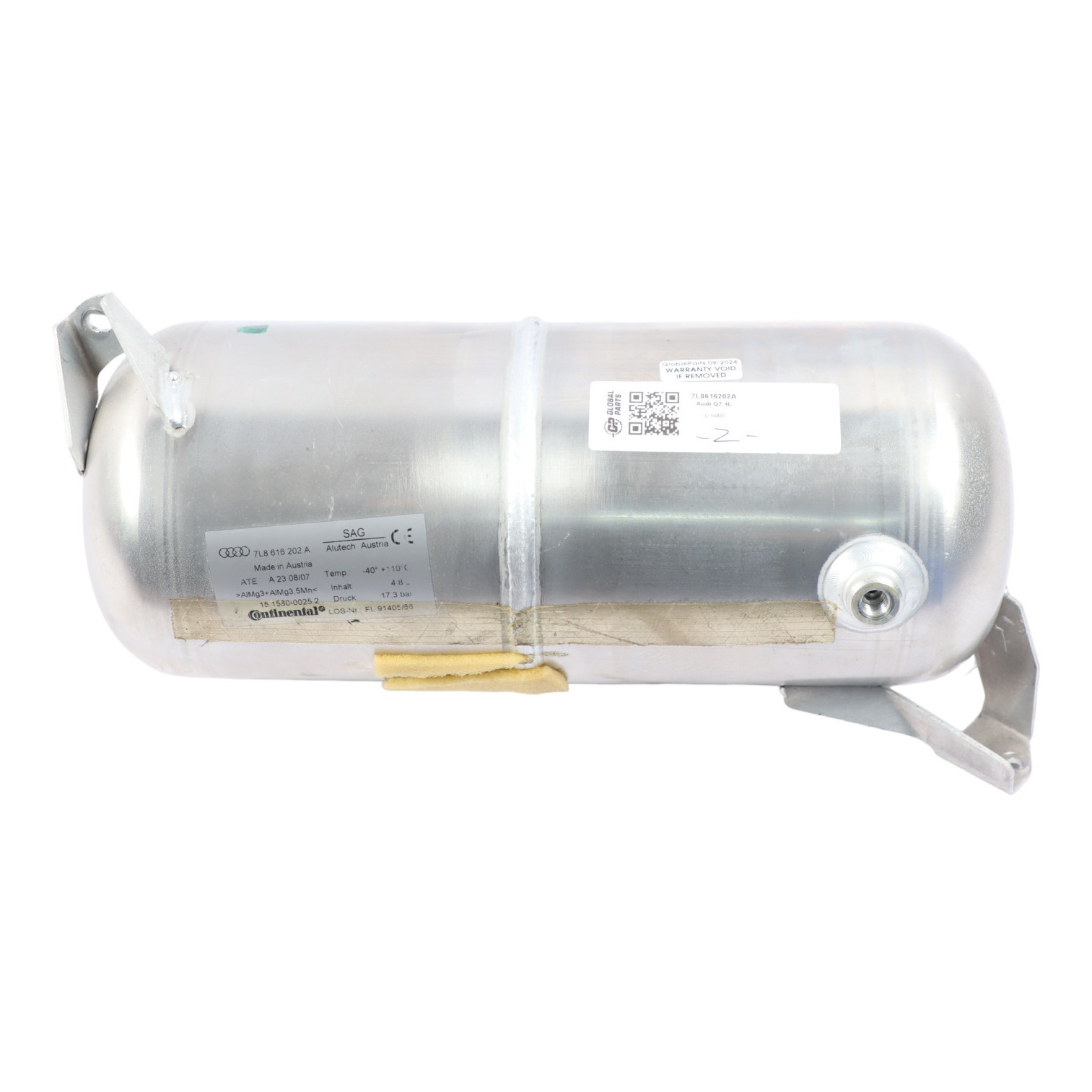 Audi Q7 Air Suspension Rear Pressure Tank Reservoir Bottle 7L8616202A