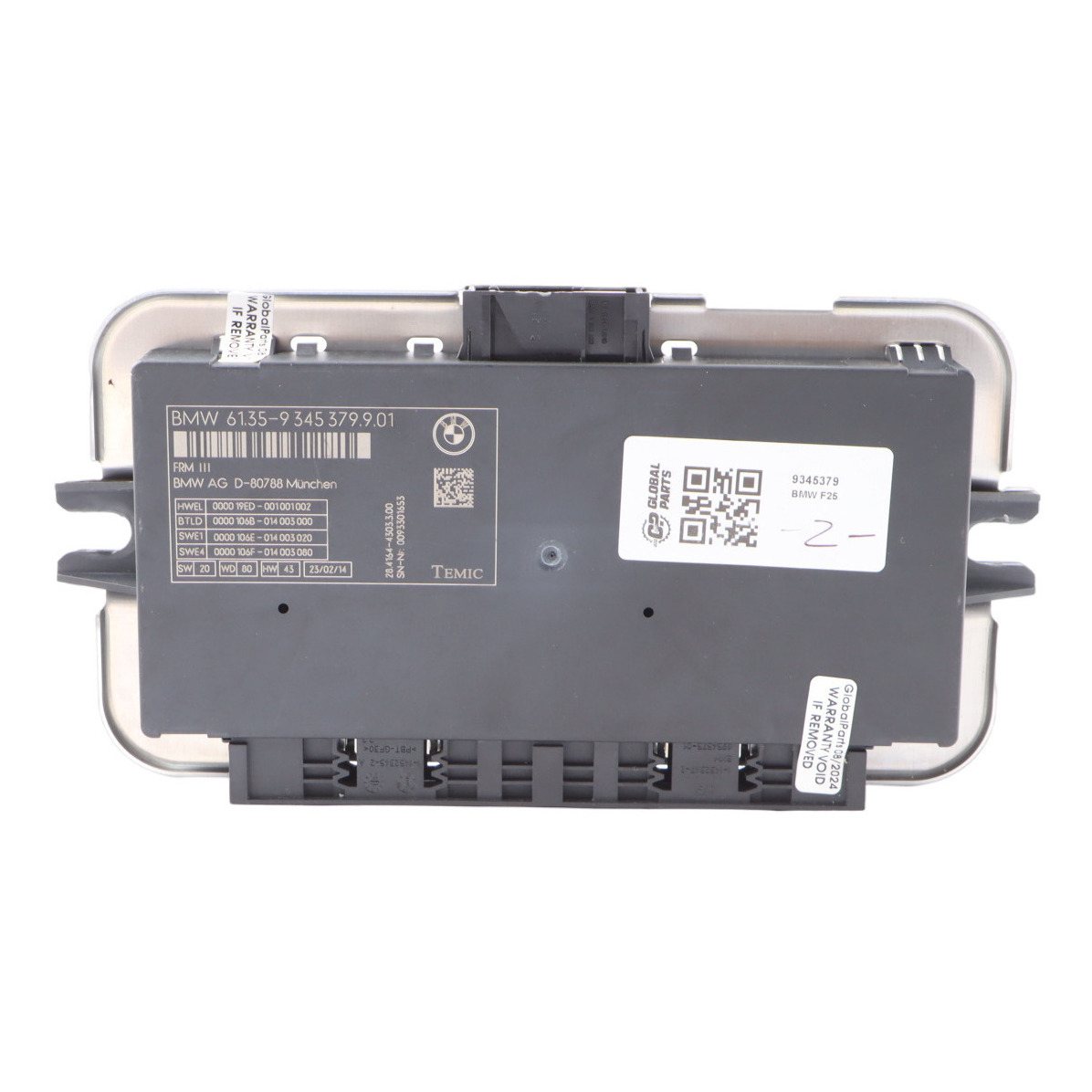 BMW X3 F25 Footwell Light Control Module ECU Unit FRM3 TEMIC 9345379