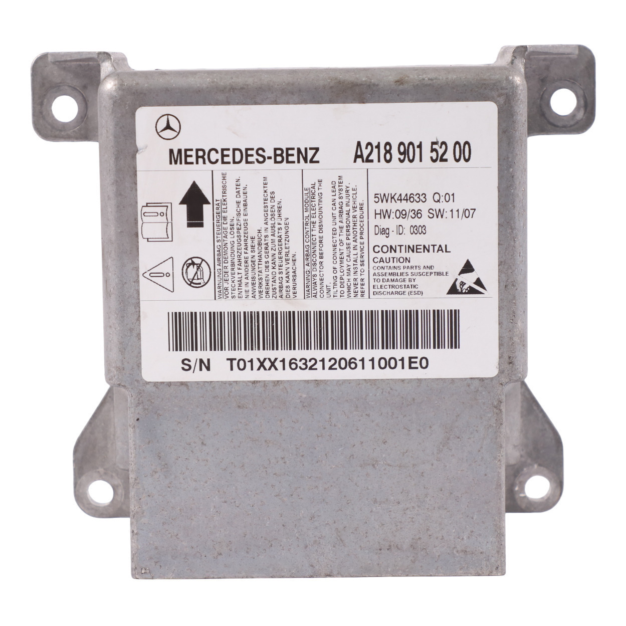 Mercedes X218 Air Modul Steuergerät ECU Modul A2189015200