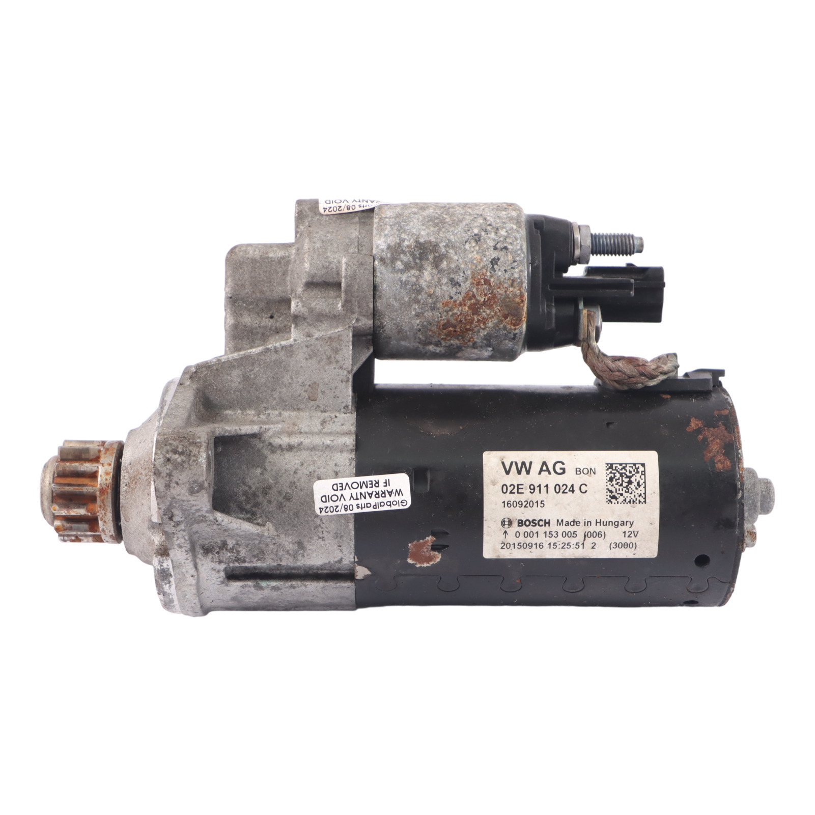 Anlasser Audi Q3 8U Volkswagen Passat B7 Motorstarter Stellmotor 02E911024C