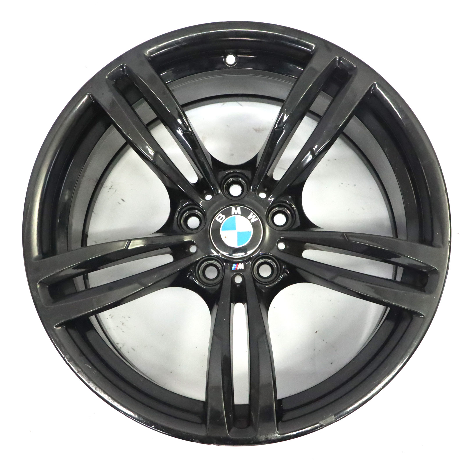 BMW F80 M3 F82 M4 Hinterrad Alufelge M Doppelspeiche 437M 19" 10J 2284756