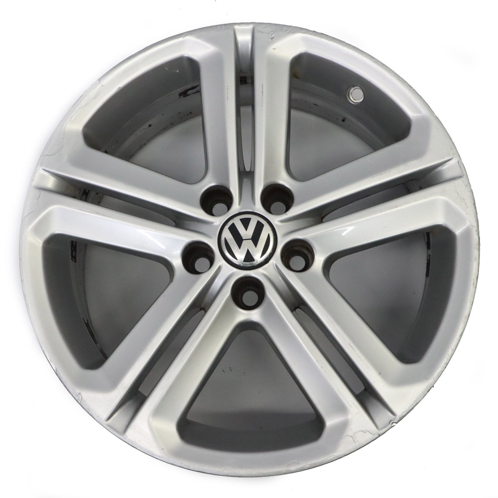 Volkswagen Polo Mk5 6R Silberne Leicht Metall Felge 16" ET:46 7J 6R0601025T