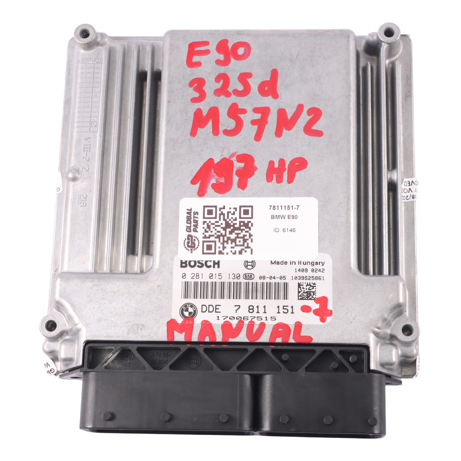 BMW E60 LCI E90 325d 525d M57N2 ECU Motorsteuergerät DDE 7811151 Manual