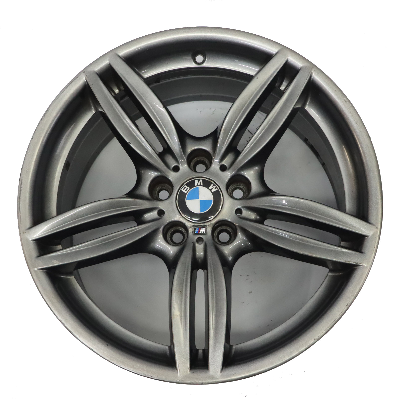 BMW F10 F12 Grey Rear Wheel Alloy Rim M Double Spoke 351 9J 19" ET:44 7842653